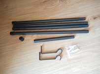 Karnisz metalowy czarny