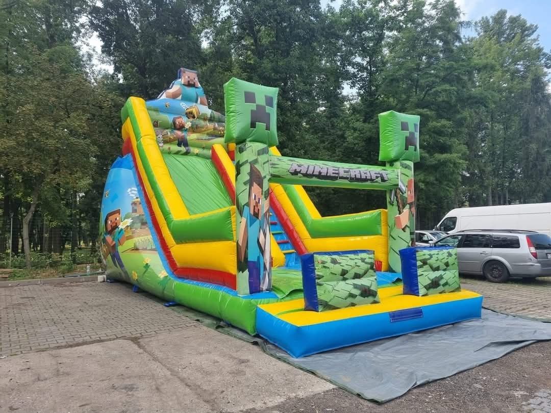 Dmuchance skakance zjeżdżalnie wata popcorn animacje