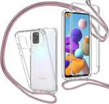 YuhooTech Etui na telefon komórkowy ze smyczką do Samsung Galaxy A72