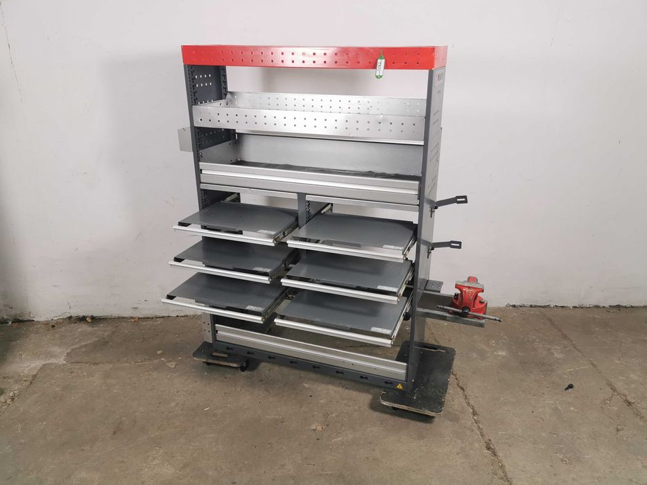 Regały szafki półki do busa zabudowa serwisowa warsztat WURTH ZESTAW