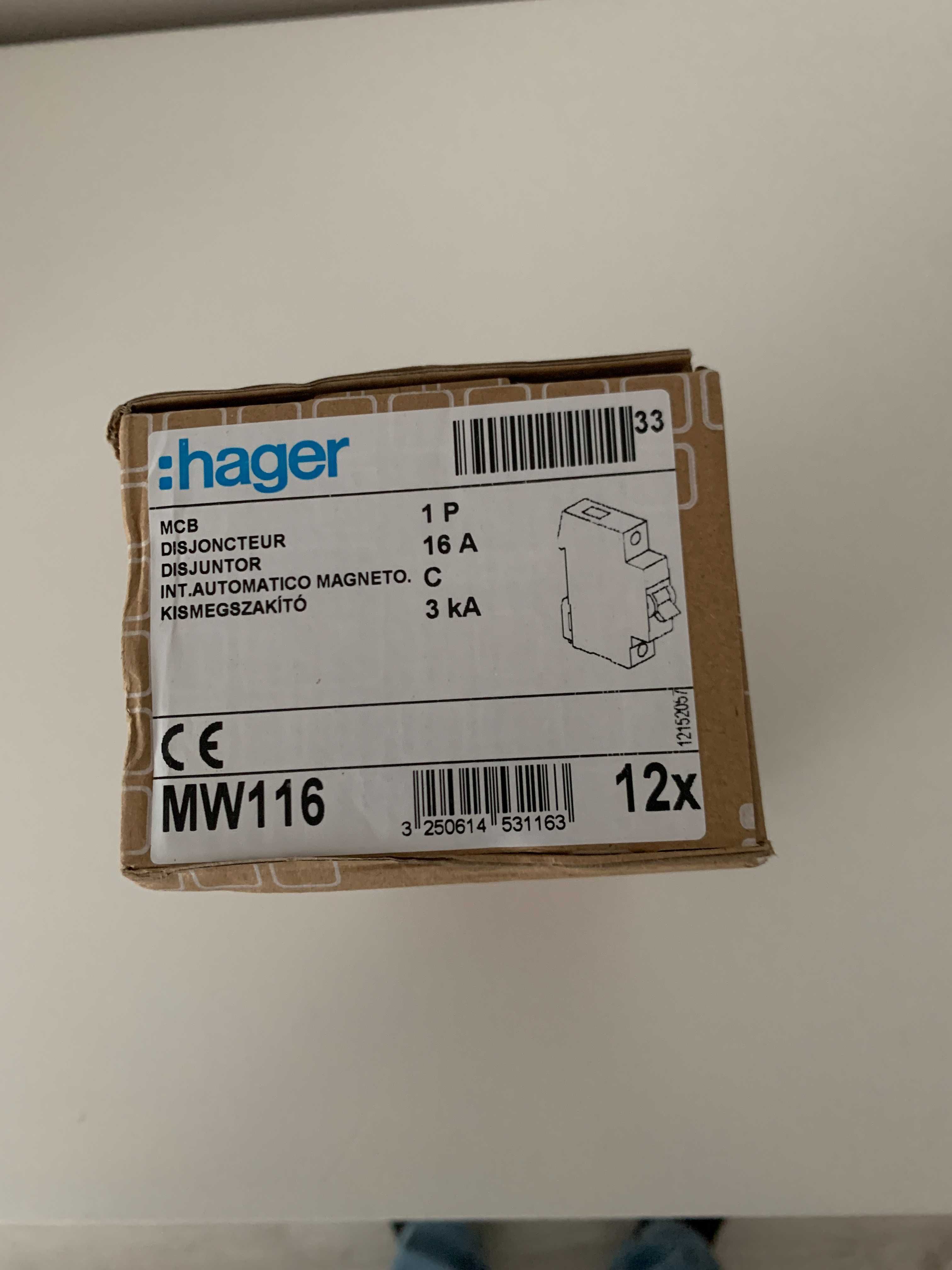 Disjuntor Hager MW116