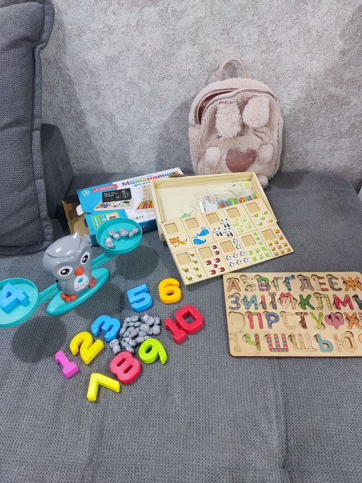 Розвиваючі іграшки алфавіт балансир сови