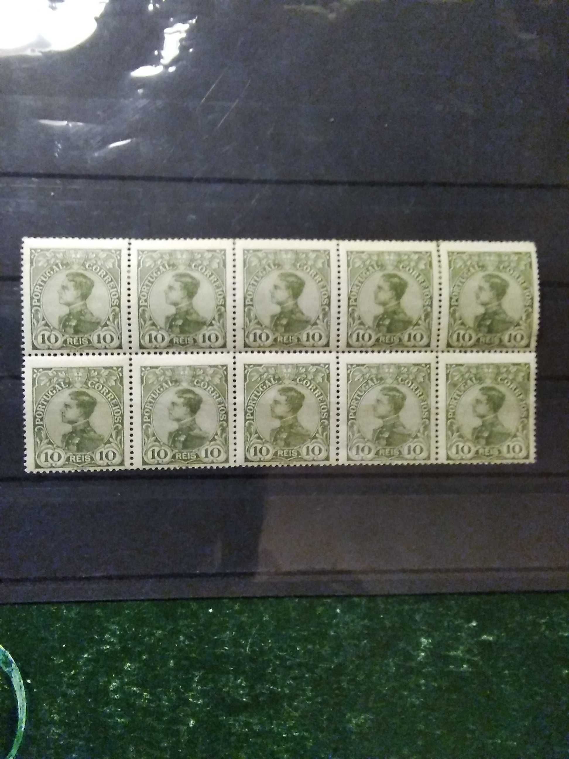 1910 Selo da Série D° Manuel II MNH **