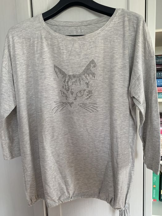 Bluzka Monnari z motywem kota (cekinki) XL