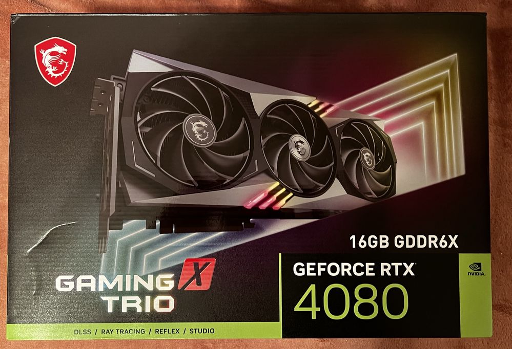 Новая Відеокарта MSI GeForce RTX 4080 GAMING X TRIO 16GB