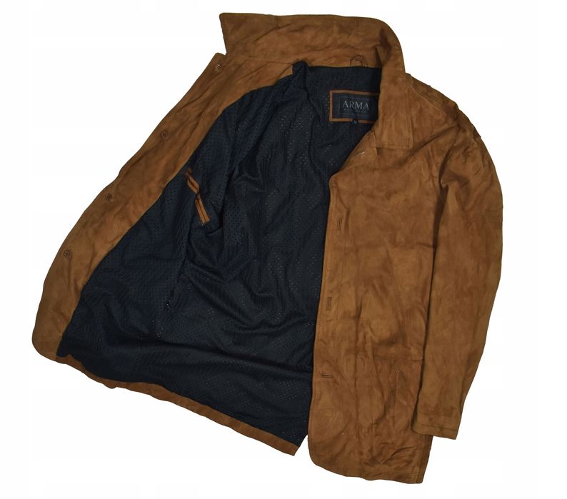 Arma Skórzana Kurtka Męska Zamszowa 50