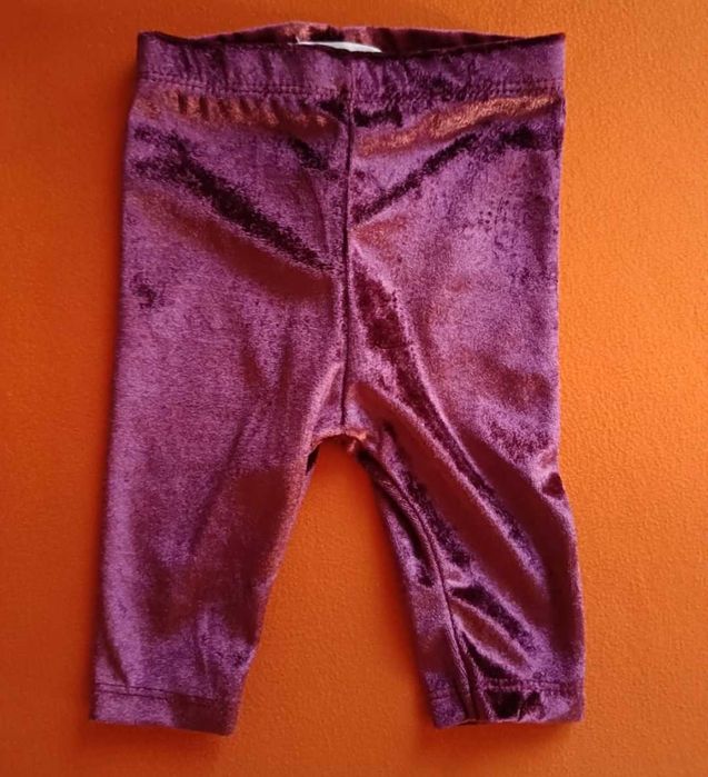 Legginsy dziewczęce welurowe rozmiar 62