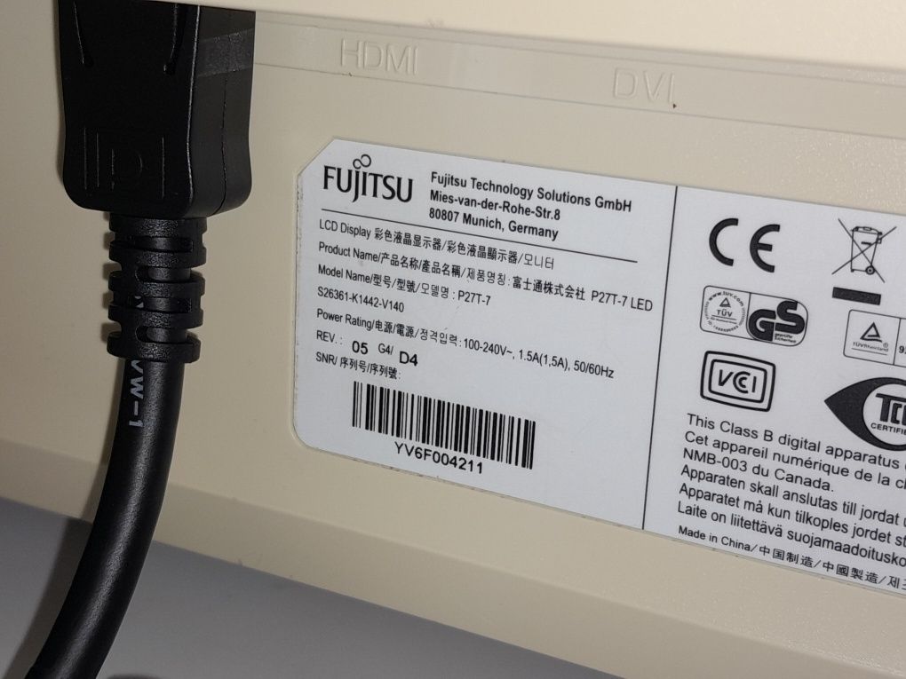 Fujitsu P27T-7 27" 2K QHD (2560×1440), AH-IPS, W-LED, м.Лукьяновская