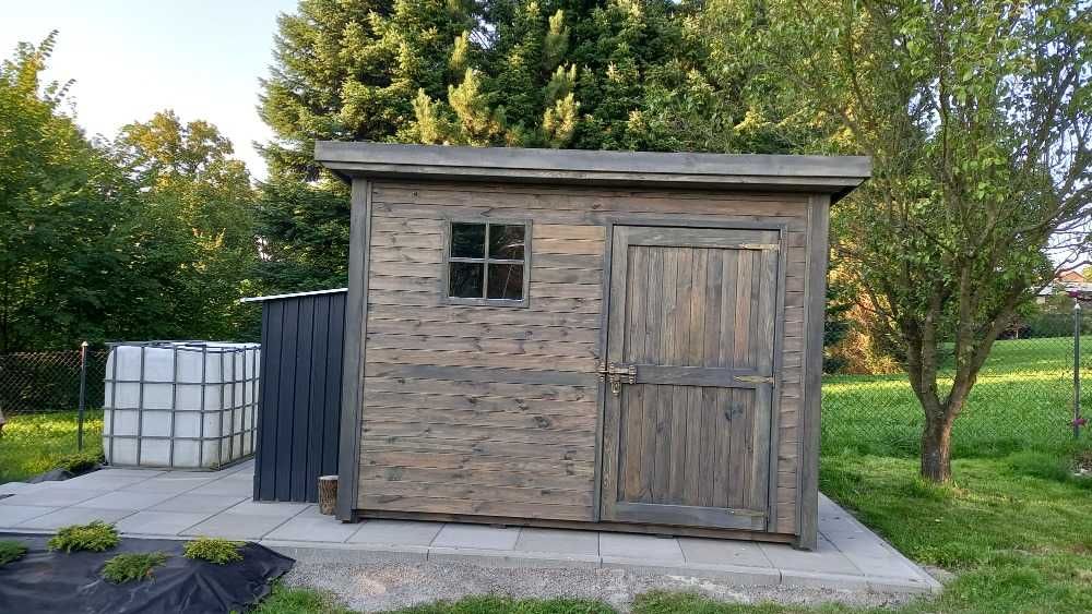Domek narzędziowy ogrodowy 3 x 2m z dachem krokwiowym, szopa ogrodowa