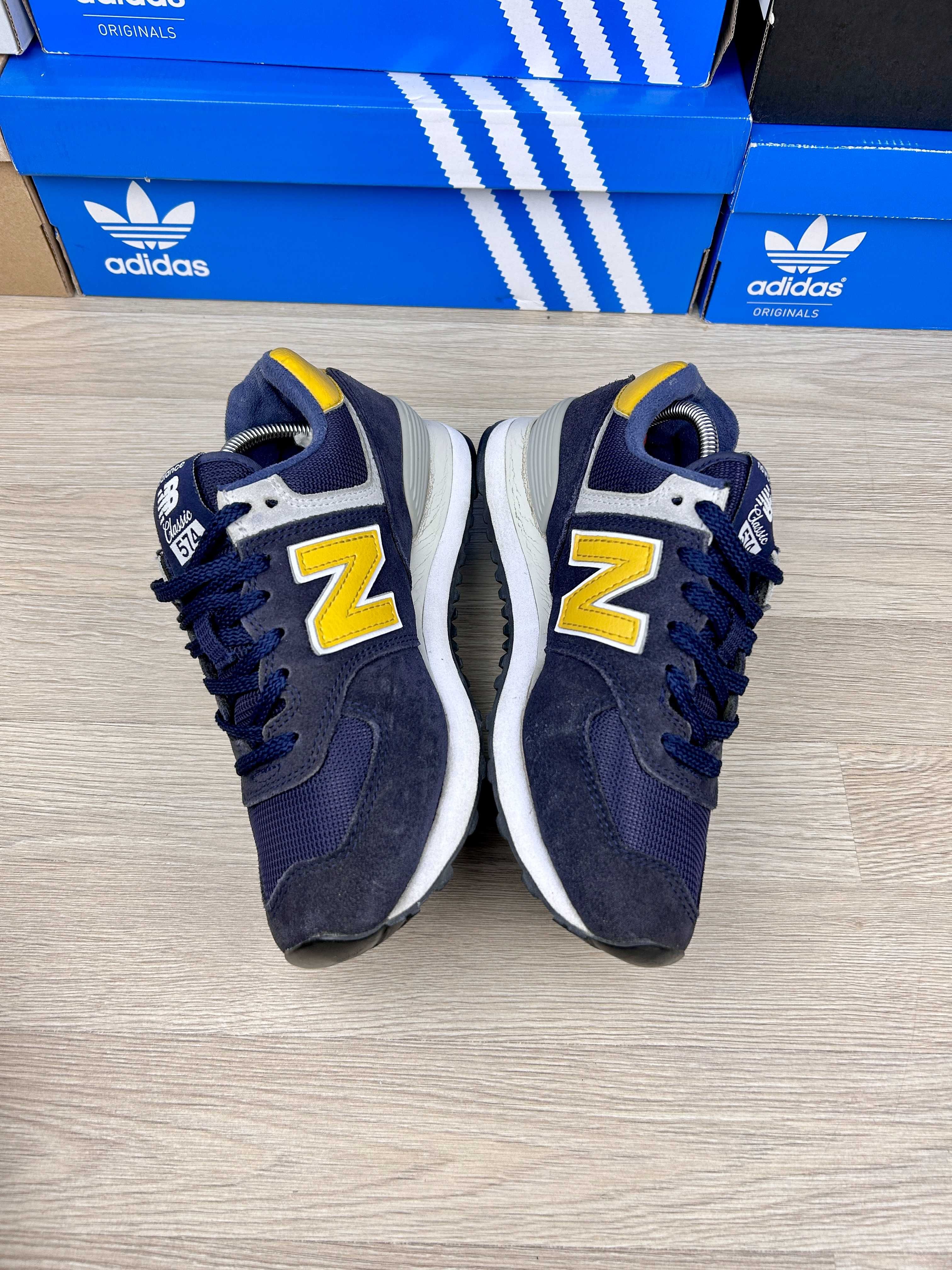 Кроссовки New Balance 574 замша синие 38