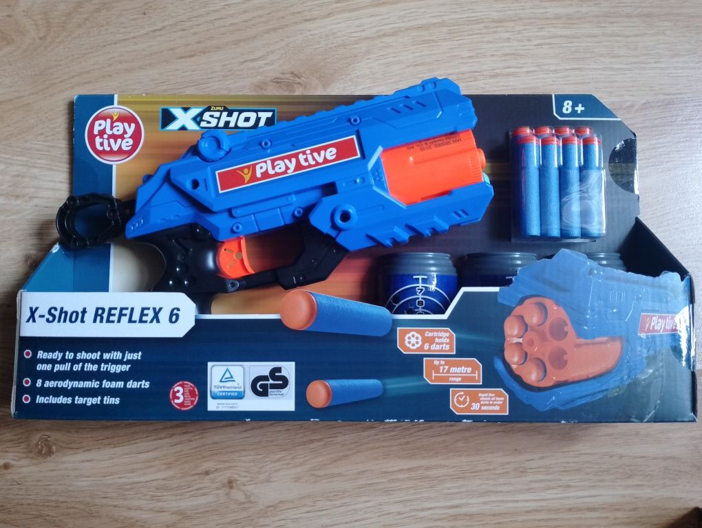 Pistolet Play Tive na miękkie rzutki wraz z zapasem rzutek 100 sztuk