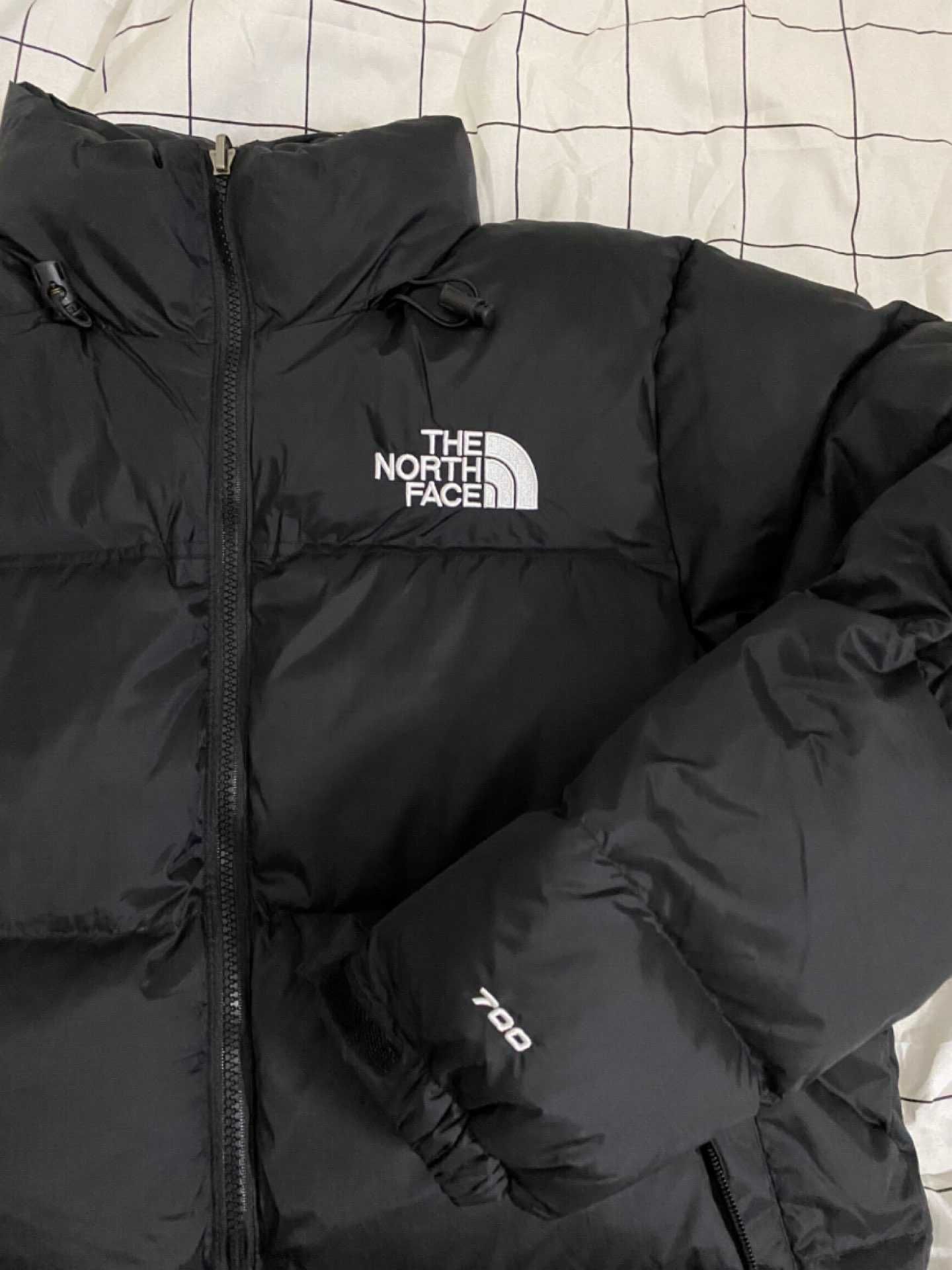 1996 Retro Nuptse 700 Fill Packable Jacket Recycled Black XS