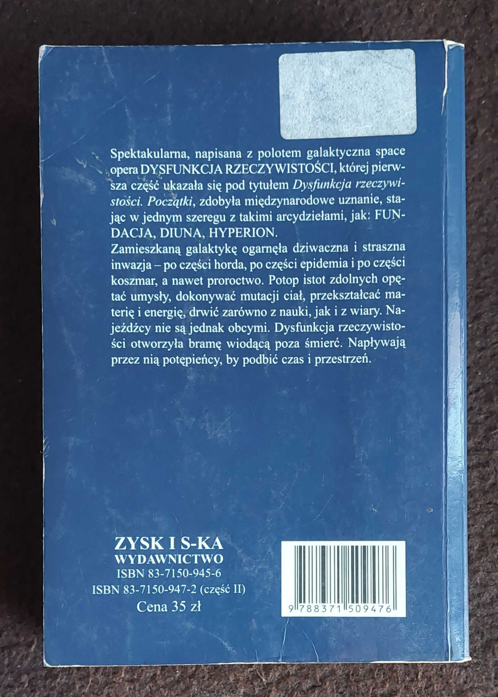 Książka ,, Dysfunkcja rzeczywistości" - Peter F. Hamilton