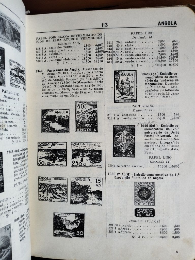 Catálogo de Selos e Postais de Portugal e Ultramar - 1955