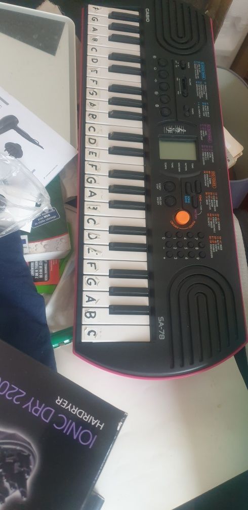 -40%nowoczesny Casio + zasil dla dzieci keyboard pianino organy  syn k