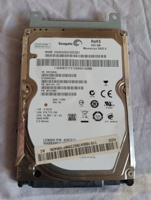 Hdd 500gb для ноутбука Seagate