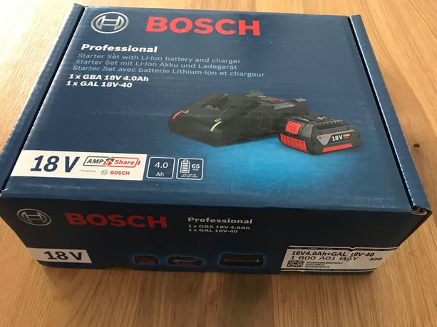 Bosch akumulator GBA 18v 4Ah + ladowarka GAL 18v-40