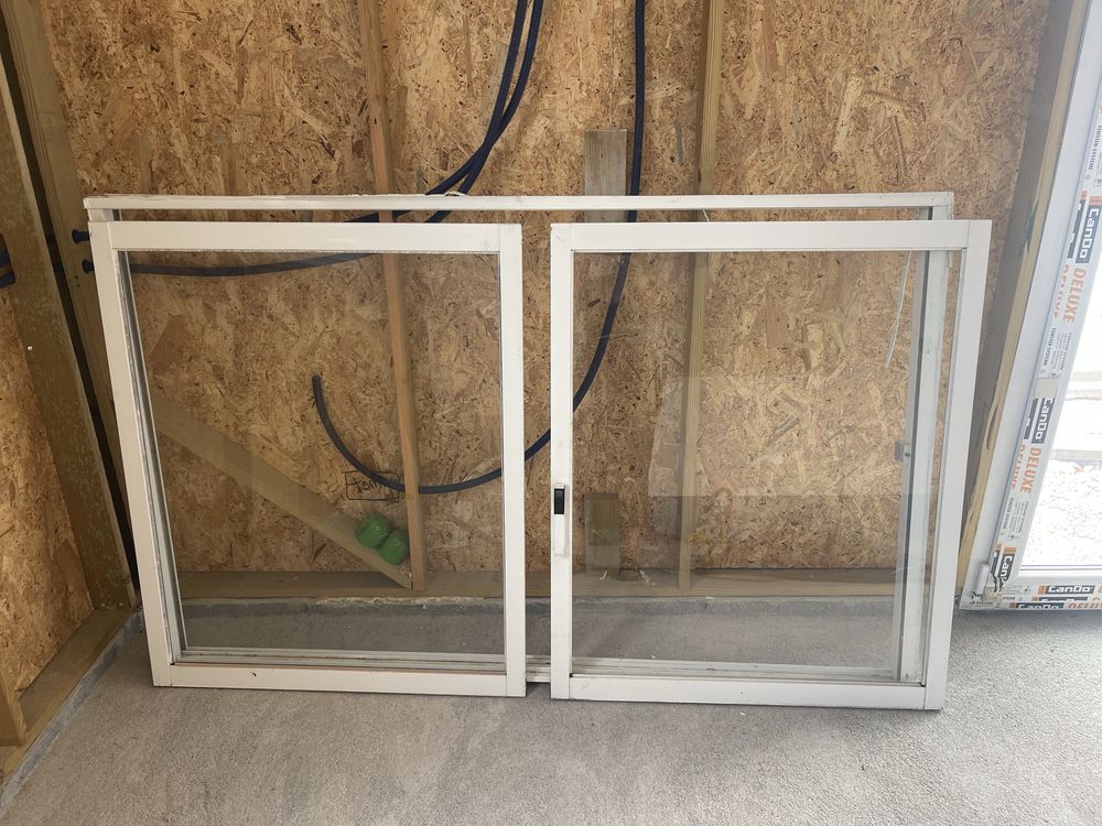 Janelas em aluminio (2 vãos)