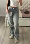 Spodnie jeansowe zara niebieski jeansy oversize luźne spodnie