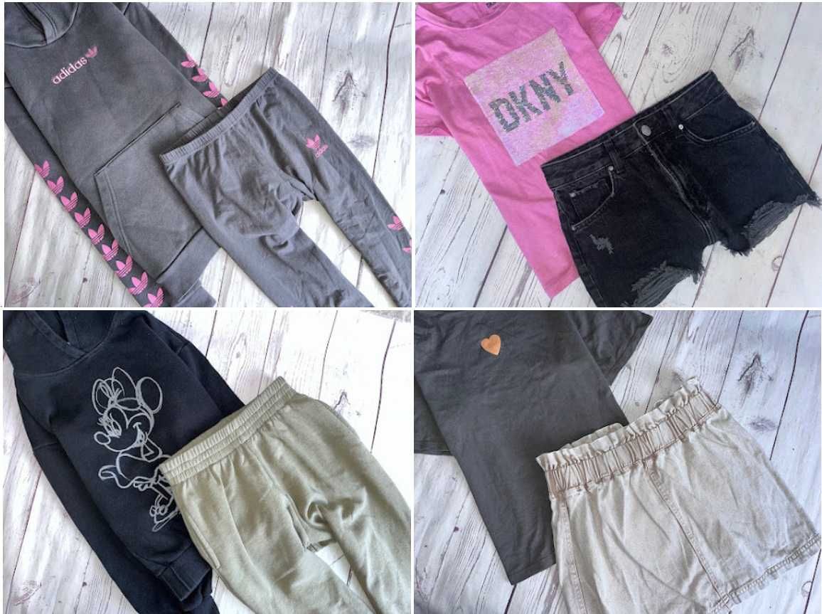 r.146-152 MEGA PAKA 54szt ZESTAW UBRANEK dla córci dziewczynki adidas