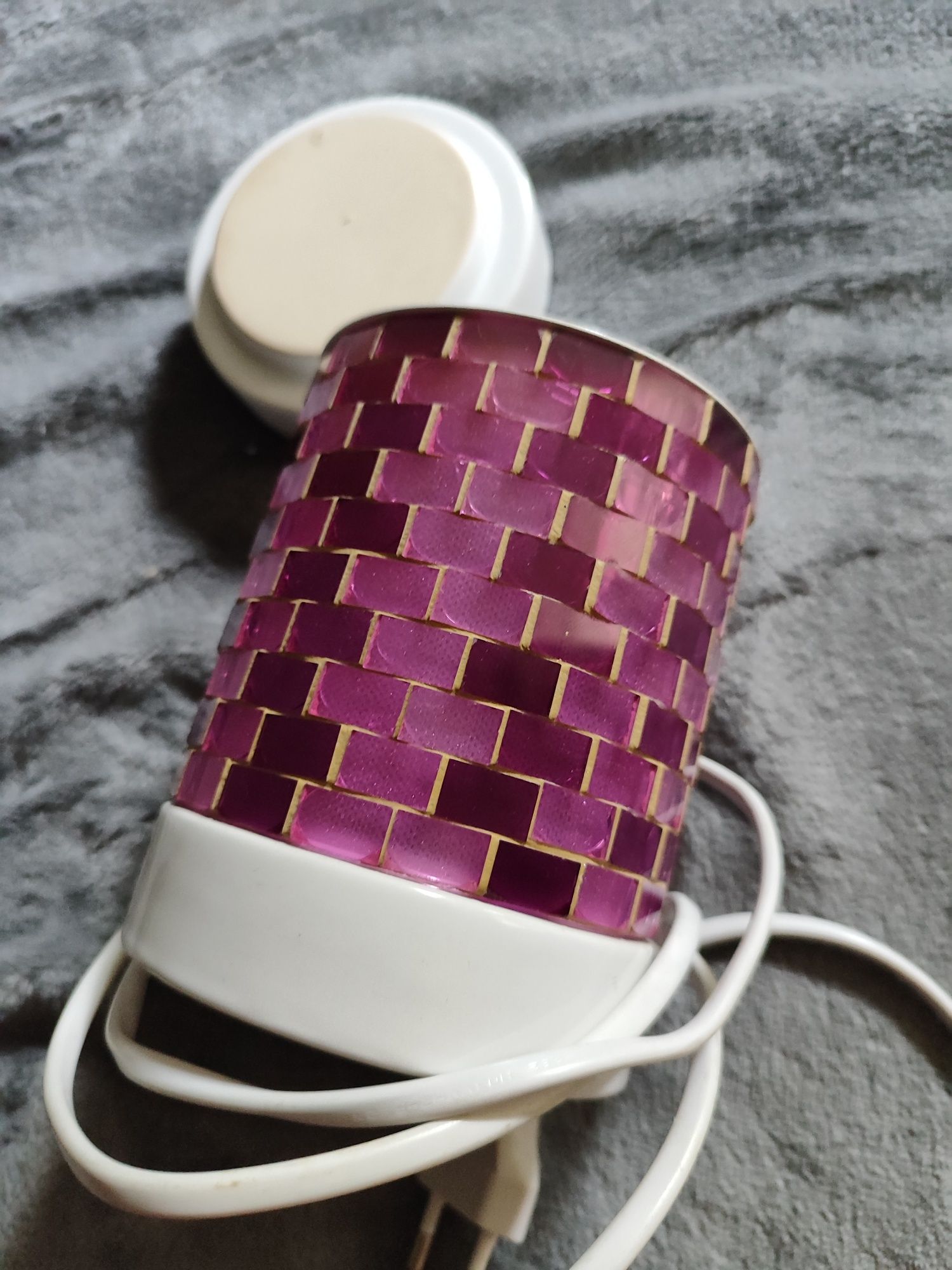 Yankee Candle Glitter Glow Purple elektryczny unikatowy kominek