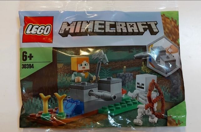 Nowe klocki Lego Minecraft Alex obrona przed Szkieletem 30394 gra