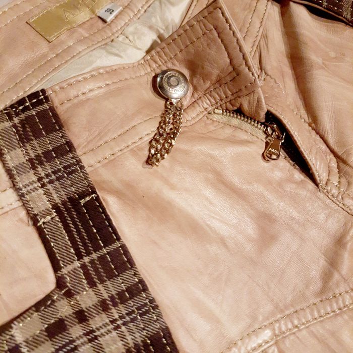 Szorty skóra naturalna włoskie roz 38