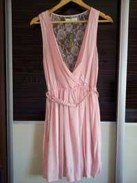 Sukienka pudrowy róż XL