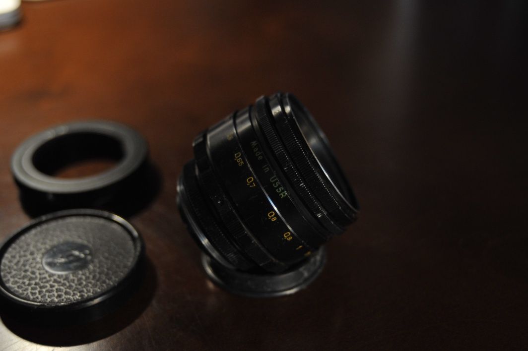 Obiektyw Helios 58/2 M42 + adapter Nikon