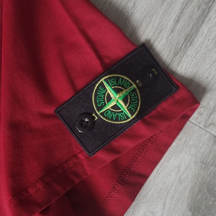 Стильна та комфортна чоловіча червона футболка Stone Island (3XL)
