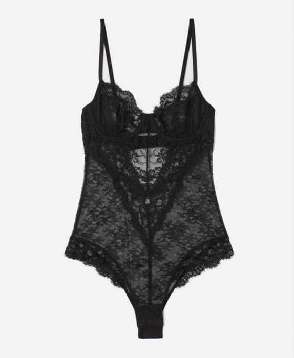 Кружевной боди h&m р.xs