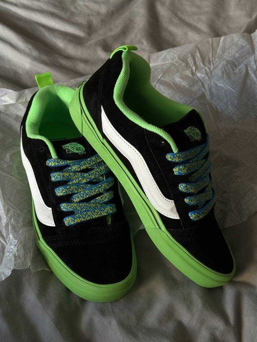 Кросівки Vans KNU Skool Pop Outsole Green premium
