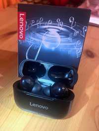 Nowe Słuchawki bezprzewodowe Lenovo! Białe / Czarne