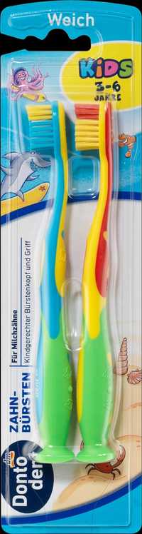 Dontodent Kids зубна щітка для дітей від 3 до 6 років 2 шт/уп