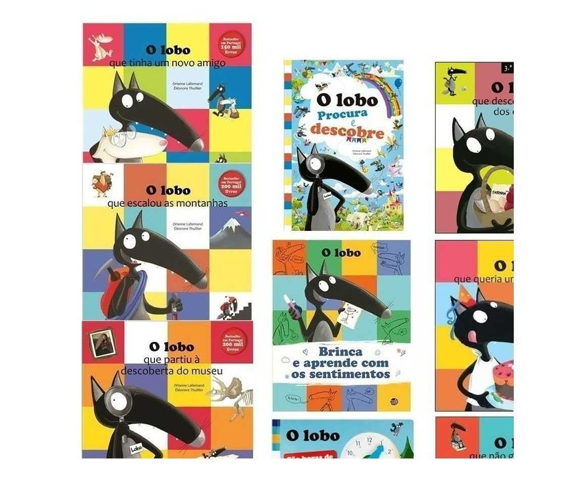 Orianne Lallemand: O Lobo que../Almofadado /Toupeirinha -Desde 3€