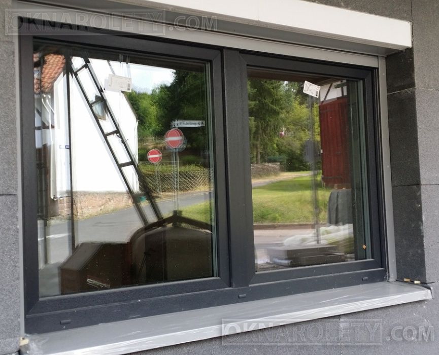 Okno PCV PCW Antracyt Orzech Złoty dąb Mahoń 150x150 Wrocław
