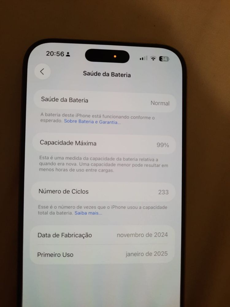 Iphone 16 pro max 256g seminovo