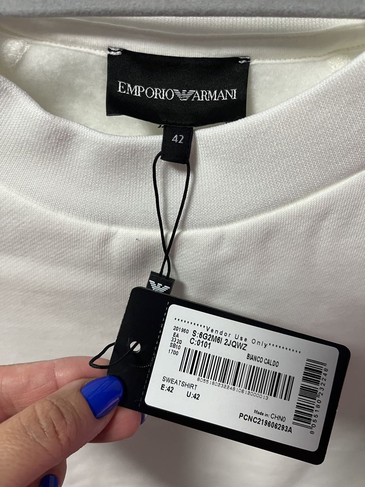 NOWA biała bluza Emporio Armani