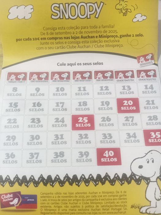 Selos auchan Snoopy