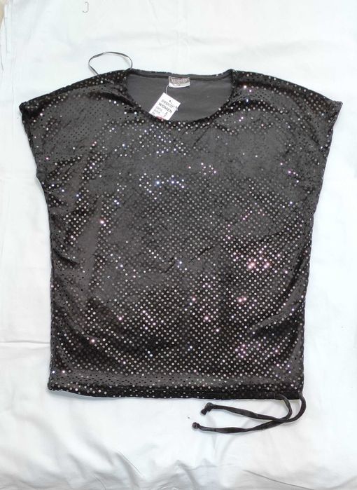 Топ чорного кольору з блистітками р-р 44 - 46