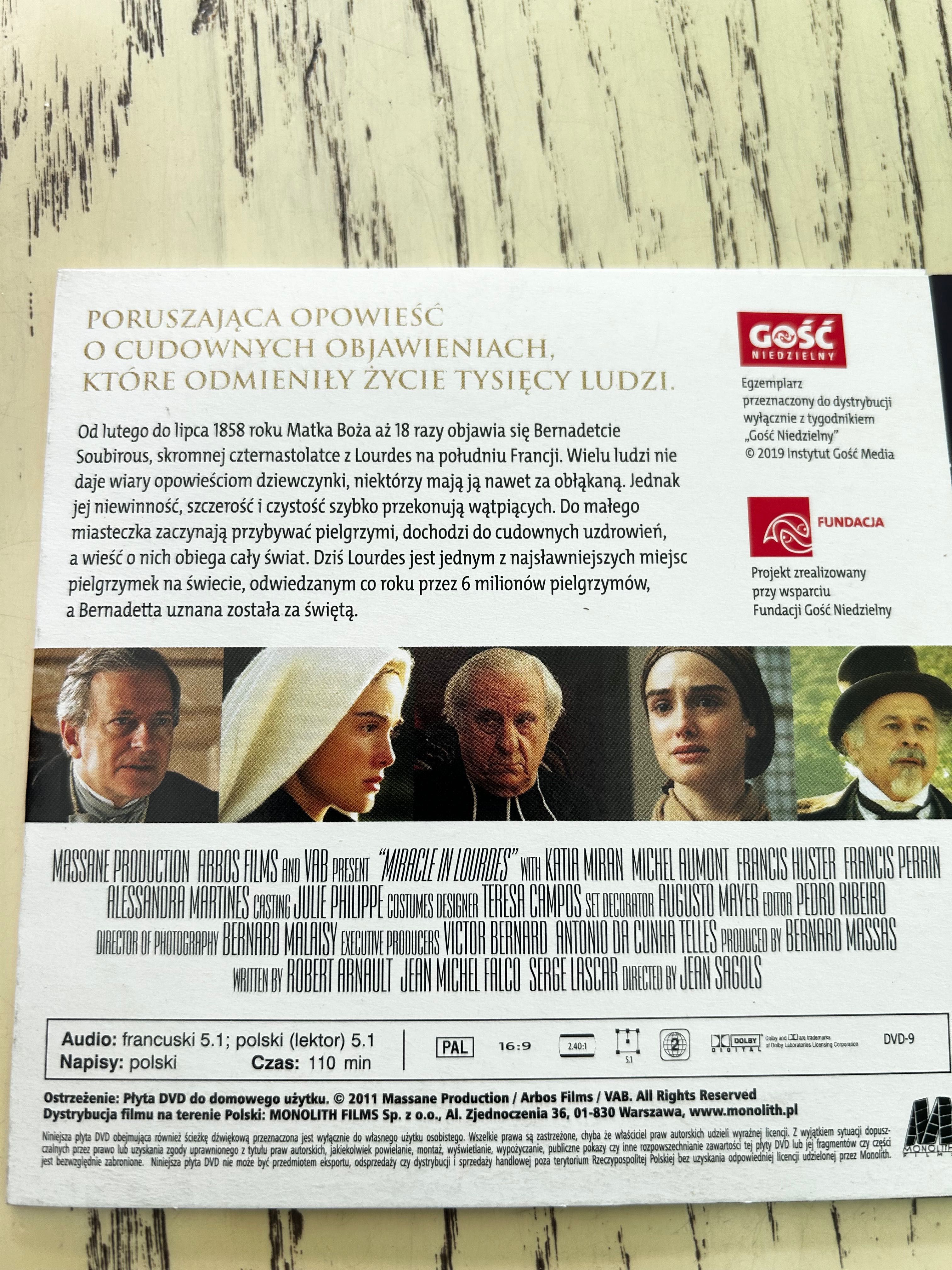 2x Film DVD Ziemia Maryi oraz Cud w Lourdes
