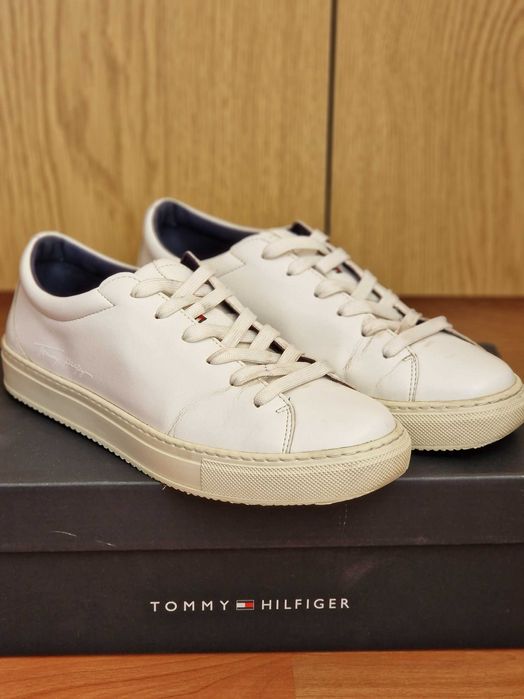 Tommy hilfiger кожаные кеды.38 р.