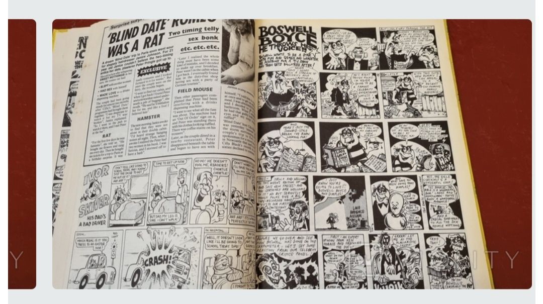 Книга Комикс большой жесткий 1989г