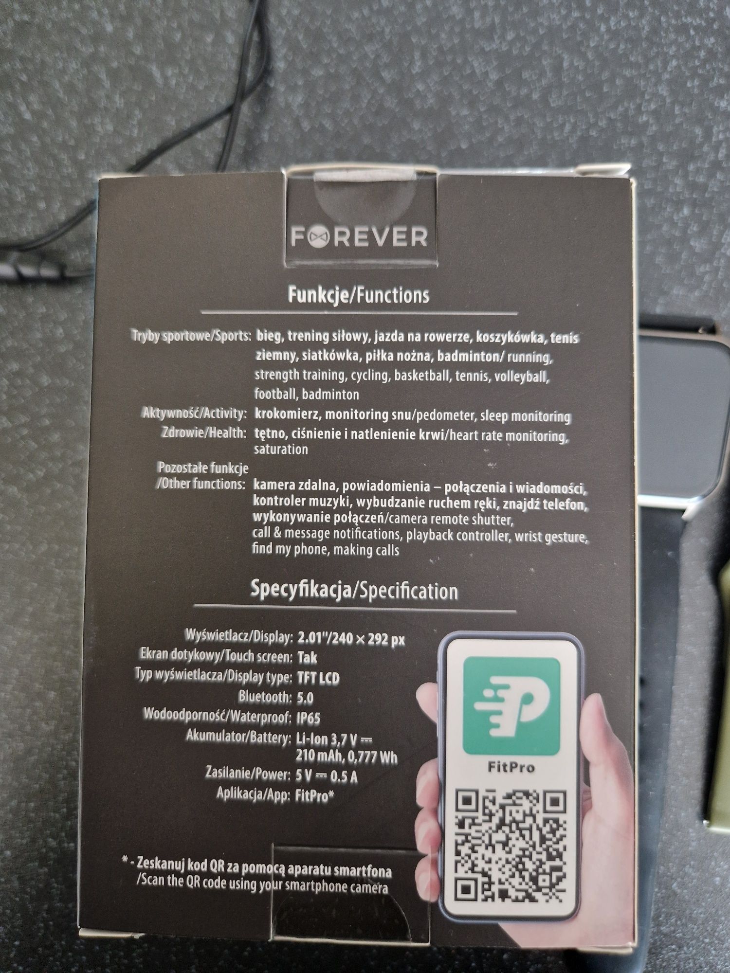Zegarek smartwatch forever