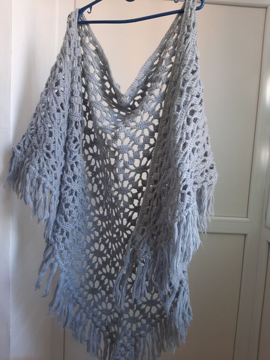 Хустка-накидка плетена