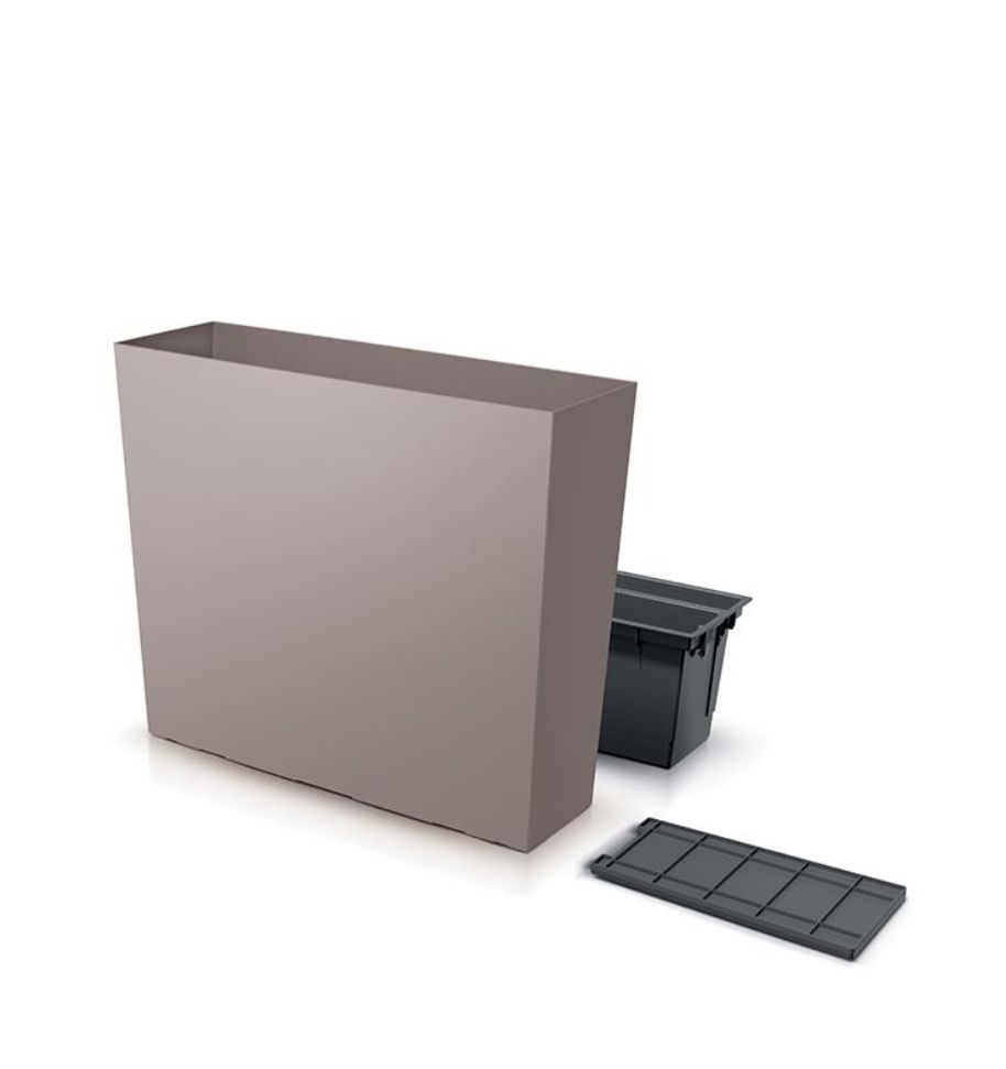 Doniczka wysoka Urbi Case DUC600T, Mocca, wysoka 2 szt