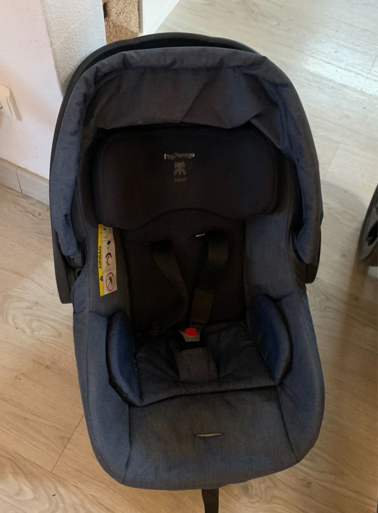 Trio pep perego viagio azul + base isofix