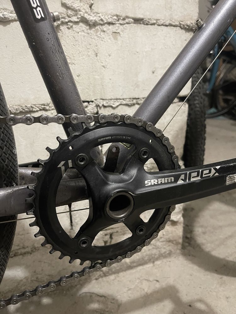 Rower gravel retro L giant avant stalowy cro-mo