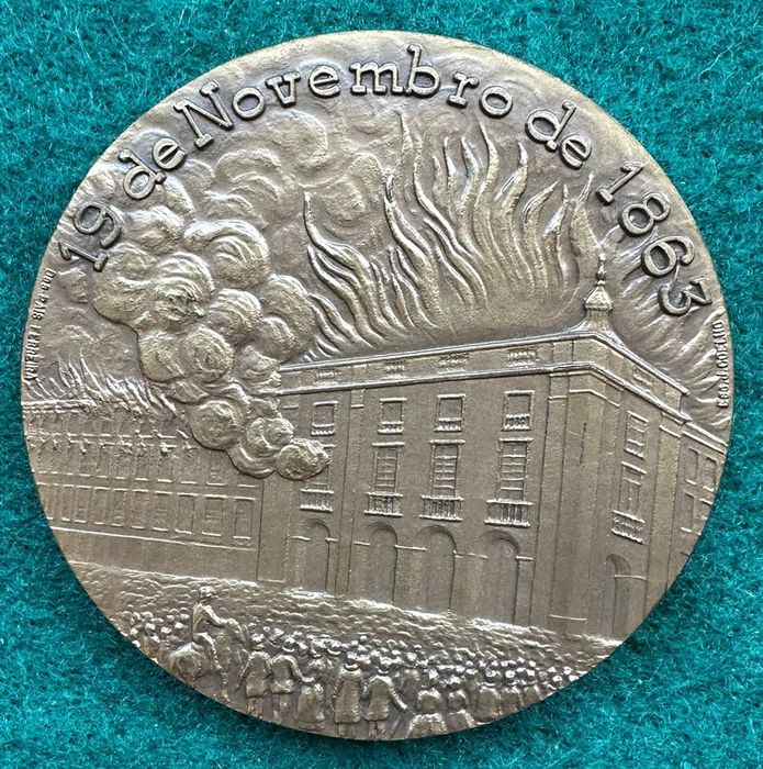 Medalha comemorativa em bronze