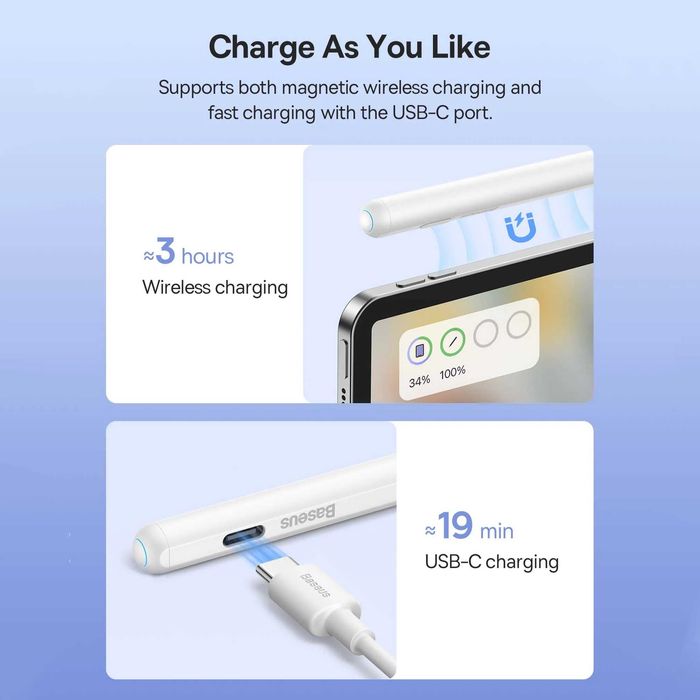 Стилус для планшета Apple Pencil BASEUS для рисования на айпад iPad